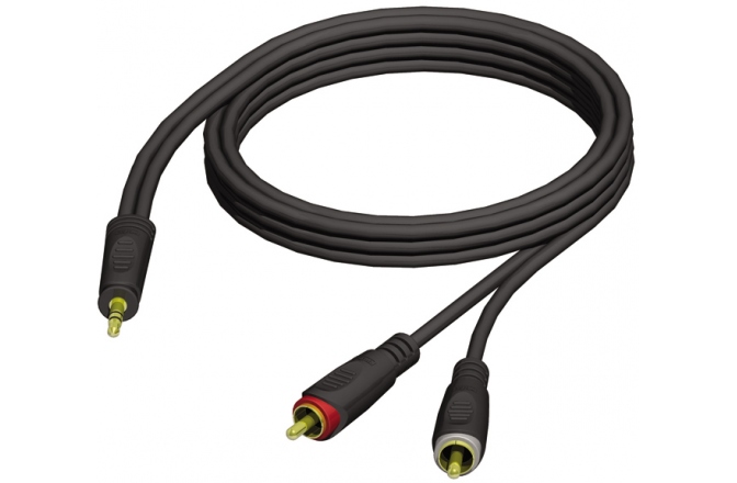 Cablu audio Y ProCab TRS3.5-2RCA 10m