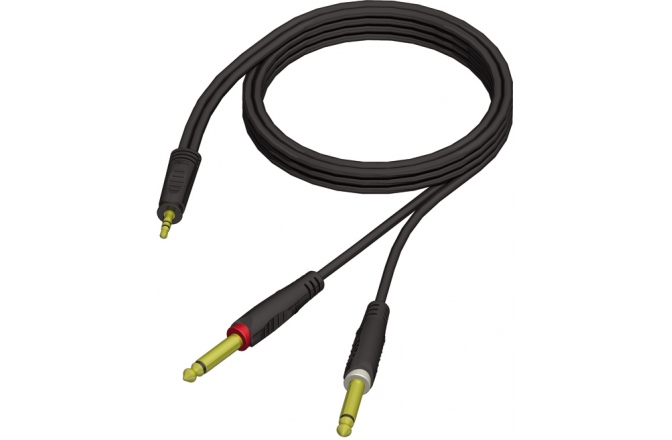 Cablu audio Y ProCab TRS3.5-2TS 1.5m