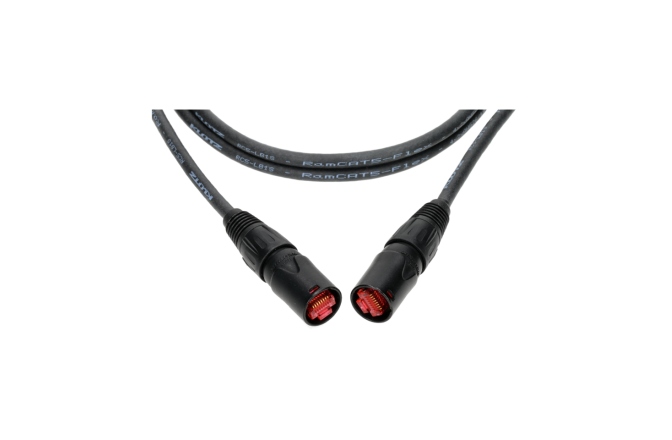 Cablu CAT5e exterior Klotz highly flexible RamCAT network cable for the use on the road - blackCAT5e (S/UTP) / etherCON - etherCON - cable carrier - 5 m