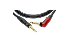 Cablu chitară high-end Klotz Joe Bonamassa high end guitar cable - 4.5 m - black + red - straight - angled (SilentPlug)