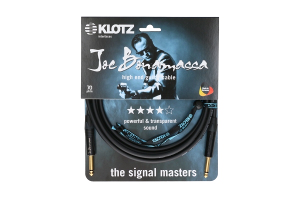 Joe Bonamassa high end guitar cable - 4.5 m - black - straight - straight