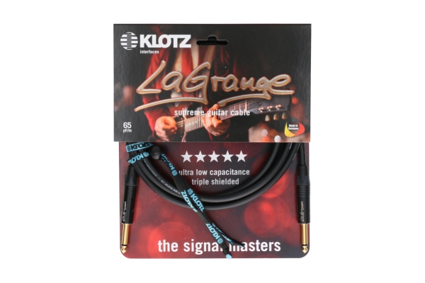 LaGrange supreme guitar cable - 3 m - straight - straight - gold-plated