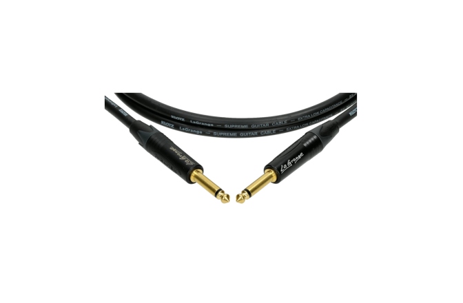 Cablu chitară profesional Klotz LaGrange supreme guitar cable - 3 m - straight - straight - gold-plated