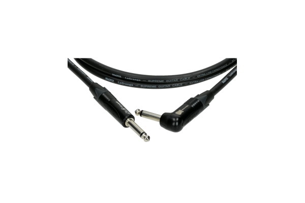 LaGrange supreme guitar cable - 4.5 m - straight - angled - nickel-plated