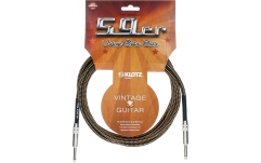 Cablu chitară vintage Klotz '59 pro Vintage guitar cablejack plug: straight - straight - 3 m