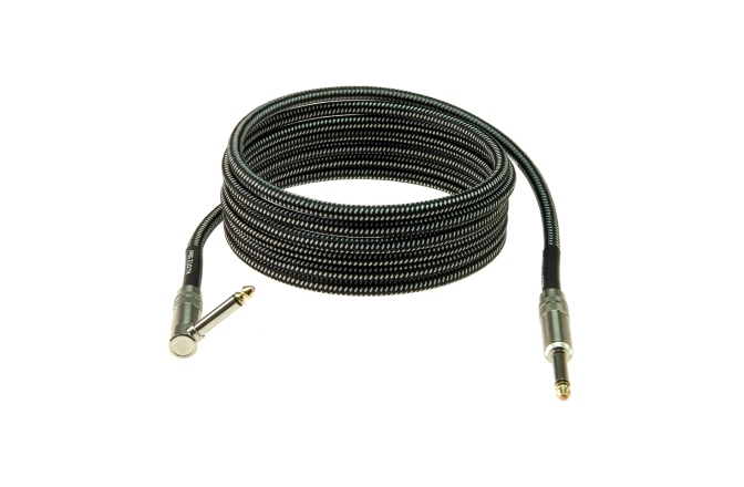 Cablu chitară vintage Klotz '59 pro Vintage guitar cablejack plugs: straight - angled - 3 m