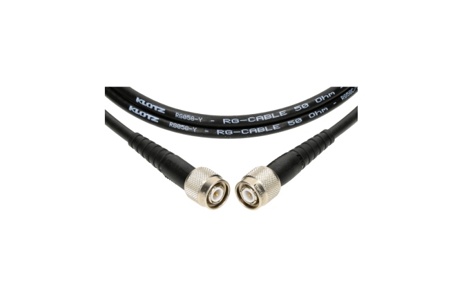 Cablu coaxial TNC Klotz flexible 50 ohms coax cable - RG58C/Uwith TNC plugs by Damar & Hagen - 0,3 m