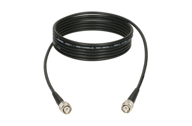 Cablu coaxial TNC Klotz flexible 50 ohms coax cable - RG58C/Uwith TNC plugs by Damar & Hagen - 3 m