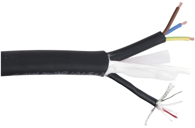 Cablu combinat Alimentare/Audio/DMX Helukabel Combi Cable 1x2x0.25+3G1.5 