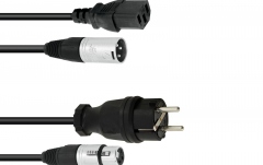 Cablu combinat de alimentare PSSO Combi Cable Safety Plug/XLR 15m