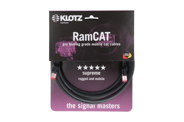 flexible, double shielded Ram CAT network cable with AWG24 solid conductorCAT5e (SF/UTP) / RJ45 - RJ45 - 3 m flexible, double shielded Ram CAT network cable with AWG24 solid conductorCAT5e (SF/UTP) / RJ45 - RJ45 - 3 m