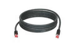 Cablu date dublu ecranat Klotz flexible, double shielded Ram CAT network cable with AWG24 solid conductorCAT5e (SF/UTP) / RJ45 - RJ45 - 5 m