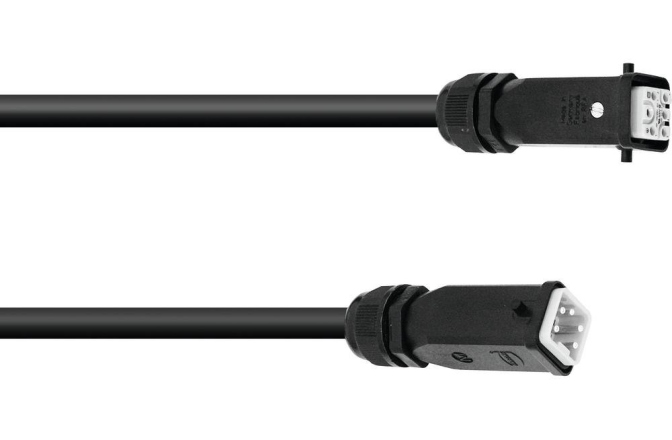 Cablu de alimentare 5 x 2,5 mm² PSSO HQ5 extension 5x2.5 3m H07RN-F bk
