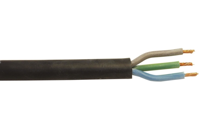 Cablu de alimentare Helukabel Power Cable 3x1.5 bk Silicone H05SS