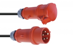Cablu de alimentare PSSO CEE Extension 16A 5x2.5 15m red