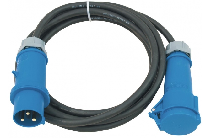 Cablu de alimentare PSSO CEE Extension 32A 3x6 5m blue