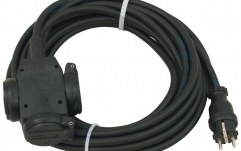 Cablu de alimentare PSSO Extension 3x2.5 10m 3-fold BK