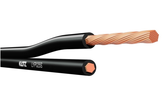Cablu de boxe Klotz parallel speaker cable2x 2.5 mm² - zip cord - PVC - 30 m