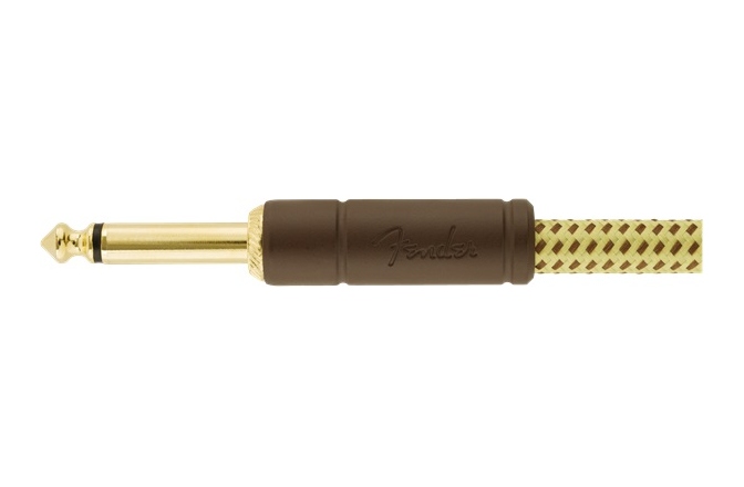 Cablu de instrument/chitară Fender Deluxe Instrument Cable, Straight/Angle, 3m, Tweed 