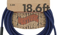 Cablu de instrument/chitară Fender Festival Instrument Cable 5.5m - Blue Dream