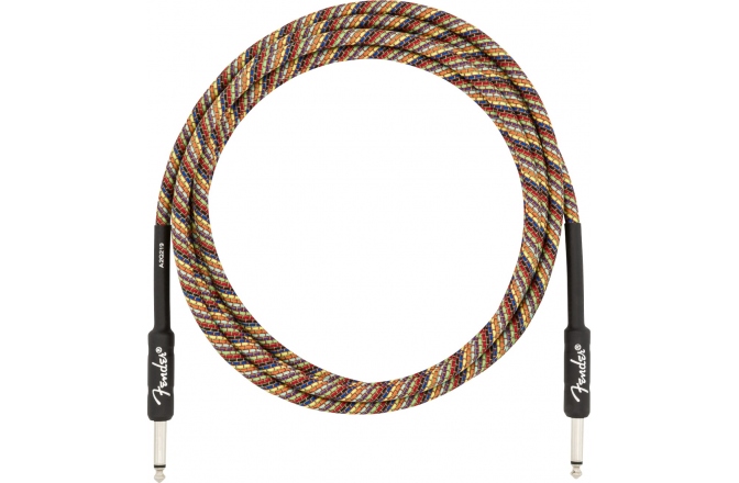 Cablu de instrument/chitară Fender Festival Instrument Cable Straight 3m - Rainbow