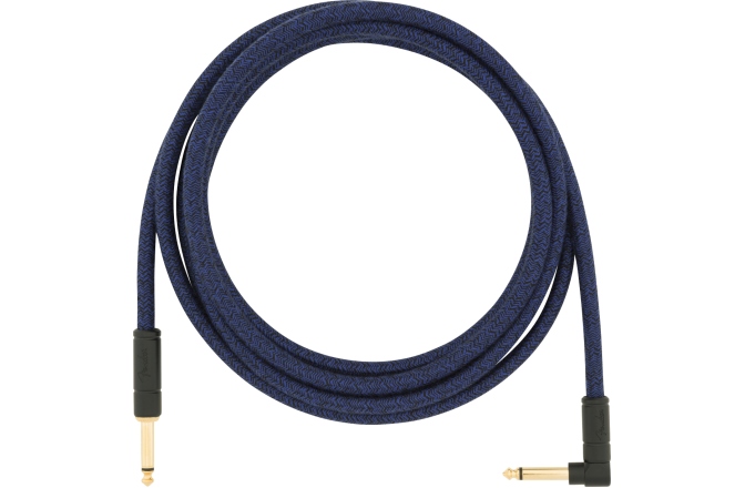 Cablu de instrument/chitară Fender Festival Instrument Cable Straight/Angle 3m Pure Hemp Blue Dream
