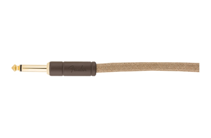 Cablu de instrument/chitară Fender Festival Instrument Cable Straight/Angle 5.5m Pure Hemp Natural