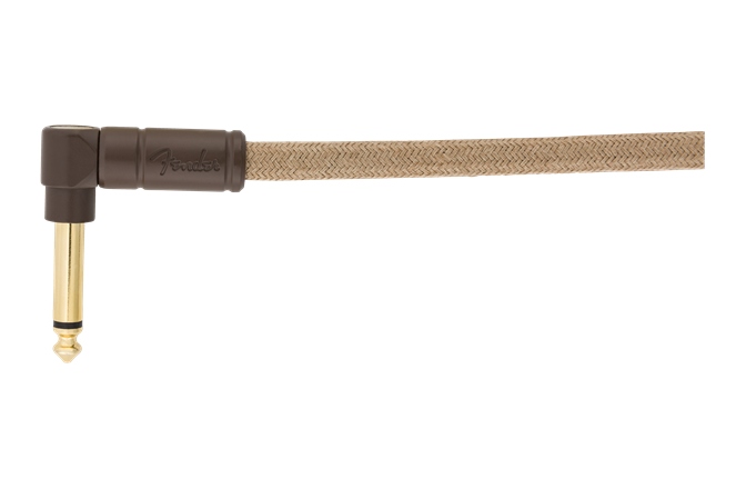 Cablu de instrument/chitară Fender Festival Instrument Cable Straight/Angle 5.5m Pure Hemp Natural