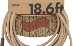 Cablu de instrument/chitară Fender Festival Instrument Cable Straight/Angle 5.5m Pure Hemp Natural