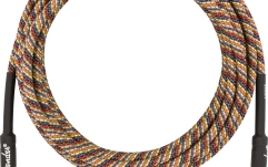 Cablu de instrument/chitară Fender Festival Instrument Cable Straight/Straight 5.5m Pure Hemp Rainbow