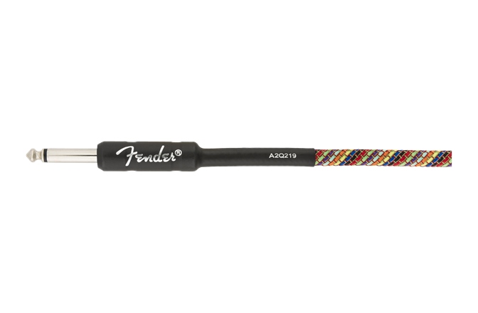 Cablu de instrument/chitară Fender Festival Instrument Cable Straight/Straight 5.5m Pure Hemp Rainbow
