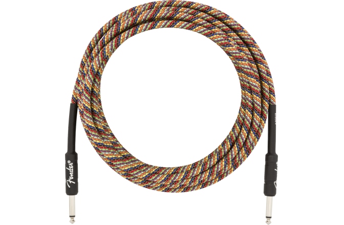 Cablu de instrument/chitară Fender Festival Instrument Cable Straight/Straight 5.6m Pure Hemp Rainbow