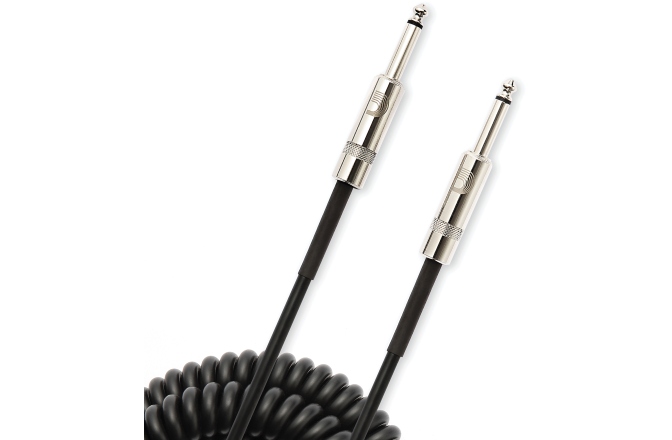 Cablu de instrument Daddario Custom Series Coiled Instrument Cable Black 9.14 m