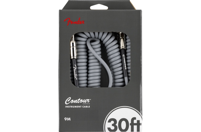 Cablu de instrument Fender Contour Coiled Inca Silver 9m (30') 