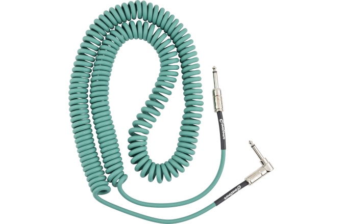Cablu de instrument Fender Contour Coiled Sherwood Green 9m (30')	