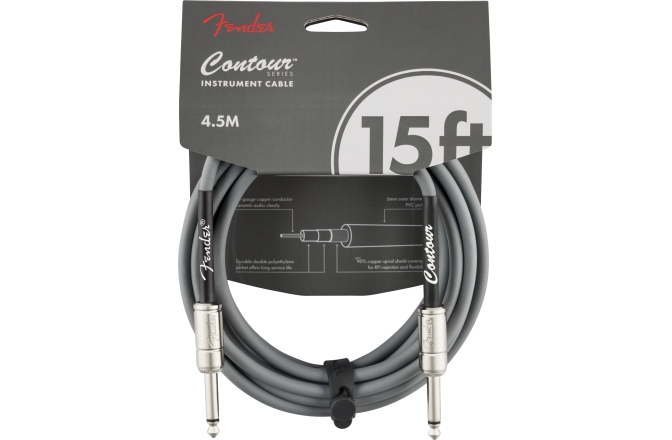 Cablu de instrument Fender Contour Inca Silver 4.5m (15')