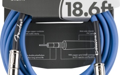 Cablu de instrument Fender Contour Lake Placid Blue 5.5m (18.6')