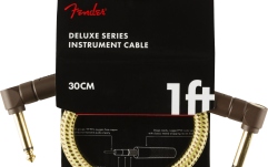 Cablu de Instrument Fender Deluxe Series Instrument Cable Angle/Angle 1' Tweed