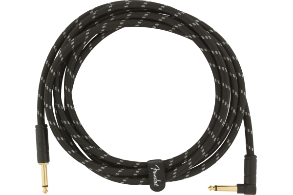 Deluxe Series Instrument Cable Straight/Angle 10' Black Tweed