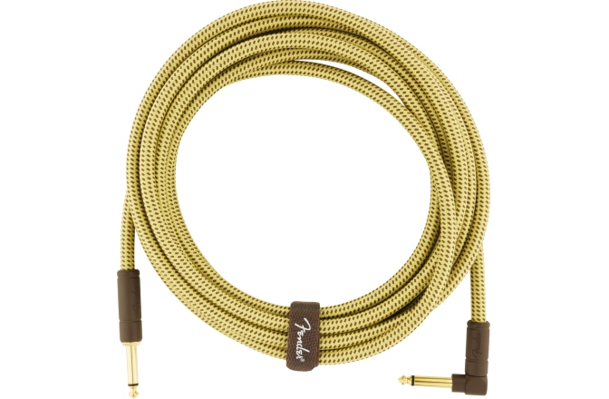 Cablu de Instrument Fender Deluxe Series Instrument Cable Straight/Angle 15' Tweed
