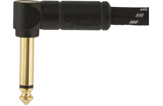 Cablu de Instrument Fender Deluxe Series Instrument Cable Straight/Angle 25' Black Tweed