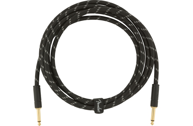 Cablu de Instrument Fender Deluxe Series Instrument Cable Straight/Straight 10' Black Tweed