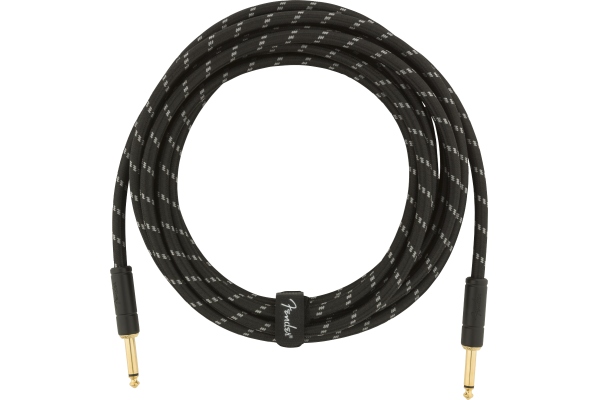 Deluxe Series Instrument Cable Straight/Straight 15' Black Tweed