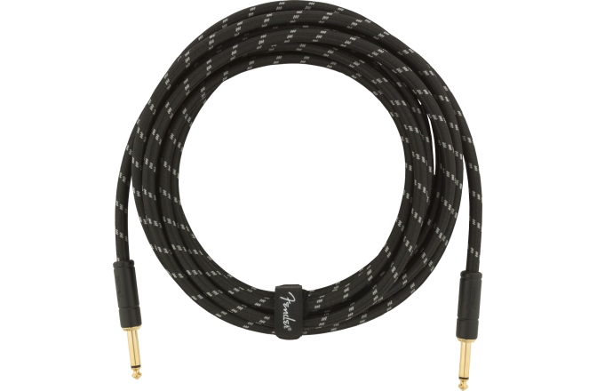 Cablu de Instrument Fender Deluxe Series Instrument Cable Straight/Straight 15' Black Tweed