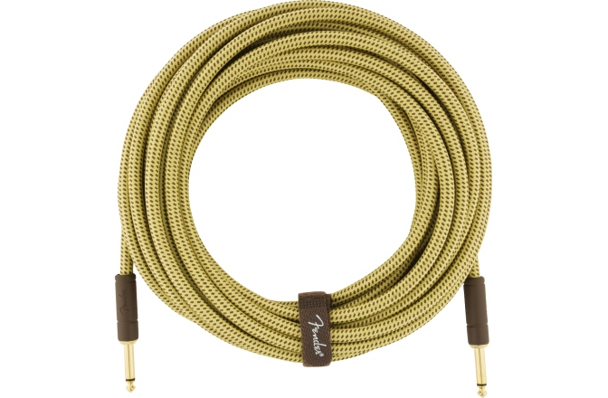 Cablu de Instrument Fender Deluxe Series Instrument Cable Straight/Straight 25' Tweed
