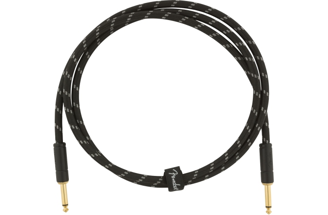 Cablu de Instrument Fender Deluxe Series Instruments Cable Straight/Straight 5' Black Tweed