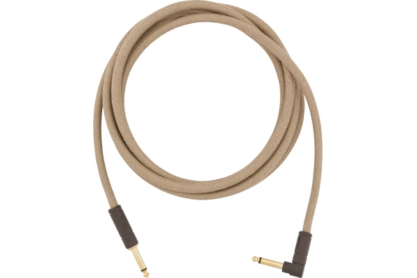 Festival Instrument Cable Straight/Angle 10' Pure Hemp Natural