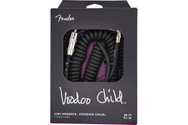 Hendrix Voodoo Child Coil Instrument Cable Straight/Angle 30' Black