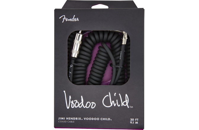 Cablu de Instrument Fender Hendrix Voodoo Child Coil Instrument Cable Straight/Angle 30' Black