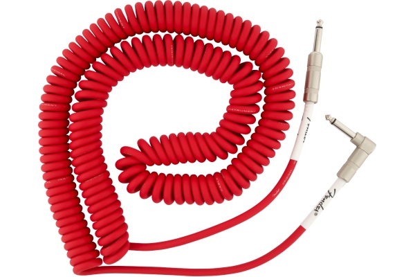 Original Series Coil Cable Straight-Angle 30' Fiesta Red